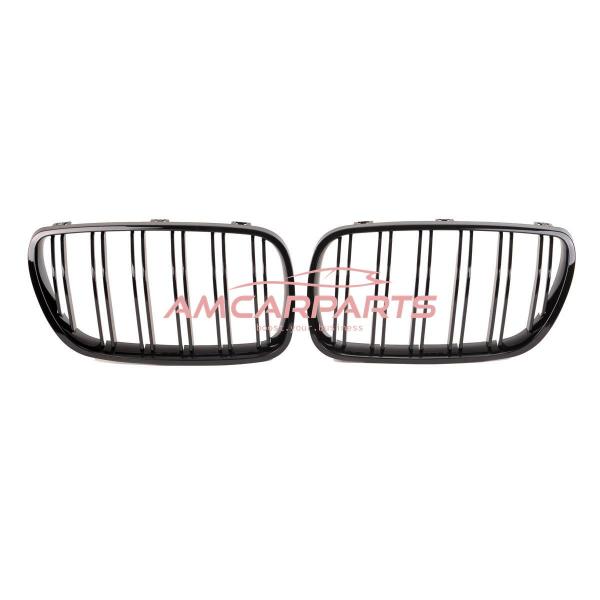 Upgrade Design Kühlergrill / Sportgrill passend für BMW X3 E83 Facelift 07-11 Hochglanz schwarz