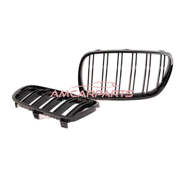 Upgrade Design Kühlergrill / Sportgrill passend für BMW X3 E83 Facelift 07-11 Hochglanz schwarz