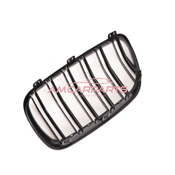 Upgrade Design Kühlergrill / Sportgrill passend für BMW X3 E83 Facelift 07-11 Hochglanz schwarz
