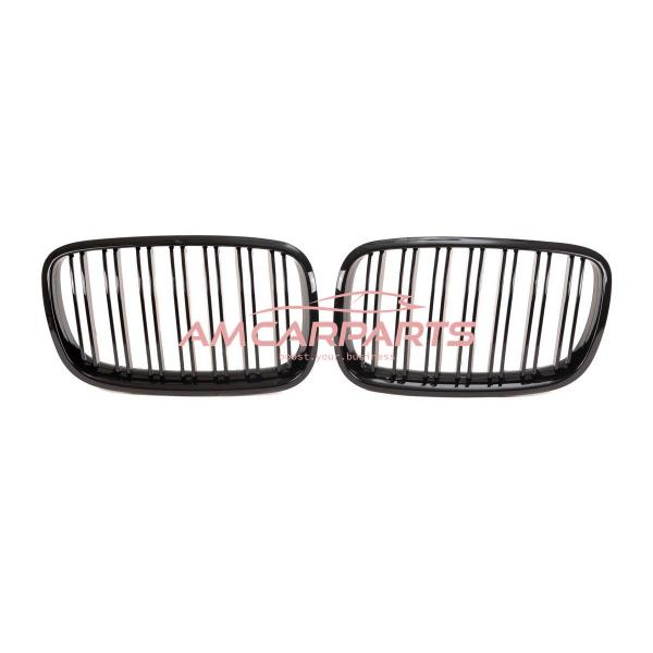 Upgrade Design Kühlergrill / Sportgrill passend für BMW X5 E70 / X6 E71, E72 07-13 Hochglanz schwarz