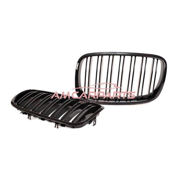 Upgrade Design Kühlergrill / Sportgrill passend für BMW X5 E70 / X6 E71, E72 07-13 Hochglanz schwarz