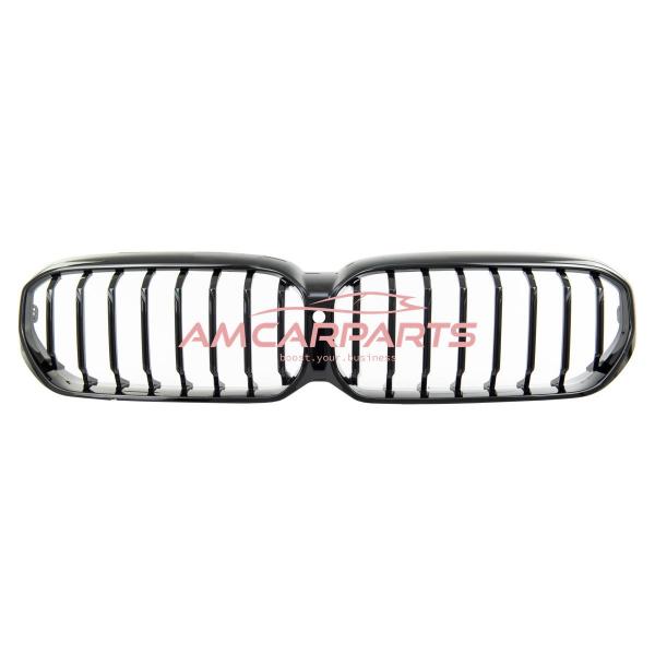 Upgrade Design Kühlergrill / Sportgrill passend für BMW 5er G30 / G31 Facelift 20-23 Hochglanz schwarz