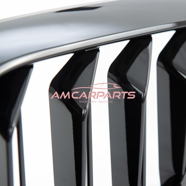 Upgrade Design Kühlergrill / Sportgrill passend für BMW 5er G30 / G31 Facelift 20-23 Hochglanz schwarz