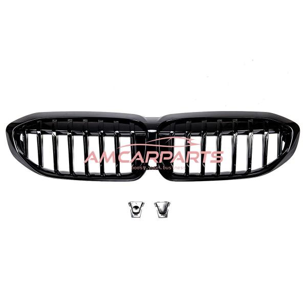 Upgrade Design Kühlergrill / Sportgrill passend für BMW 3er G20 / G21 19-22 Hochglanz schwarz