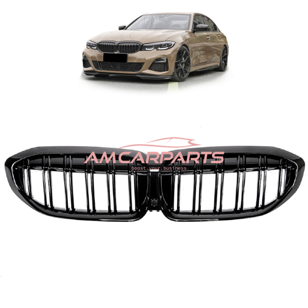 Upgrade Design Kühlergrill / Sportgrill passend für BMW 3er G20 / G21 19-22 Hochglanz schwarz