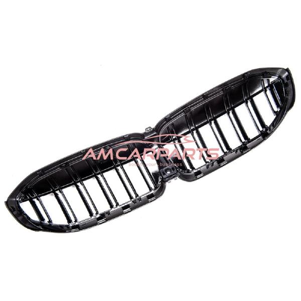 Upgrade Design Kühlergrill / Sportgrill passend für BMW 3er G20 / G21 19-22 Hochglanz schwarz
