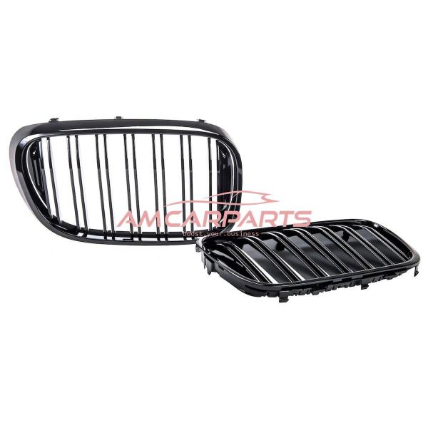 Upgrade Design Kühlergrill / Sportgrill passend für BMW 7er G11 / G12 Vor-Facelift 15-19 Hochglanz schwarz