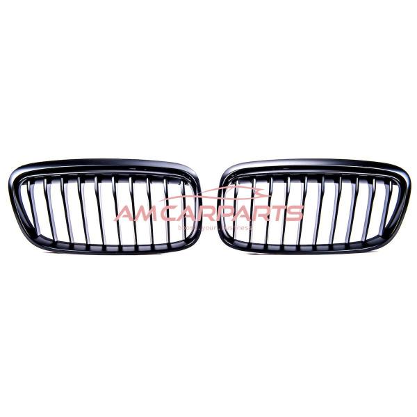 Upgrade Design Kühlergrill / Sportgrill passend für BMW 2er F45 Vor-Facelift 14-18 Matt schwarz