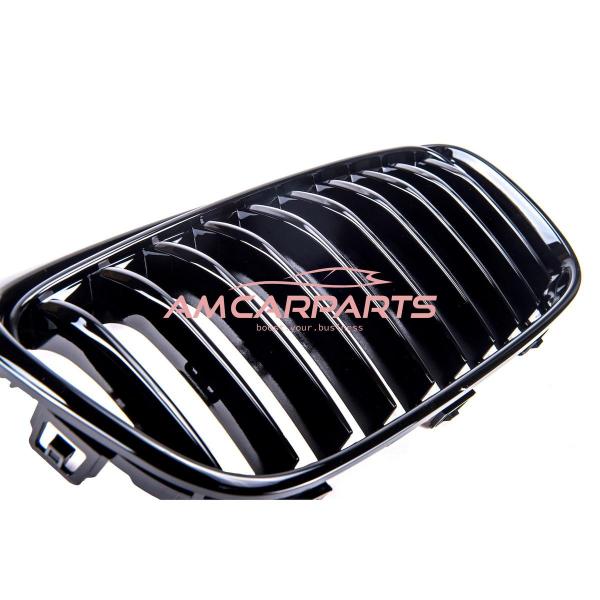 Upgrade Design Kühlergrill / Sportgrill passend für BMW 2er F45 Vor-Facelift 14-18 Hochglanz schwarz
