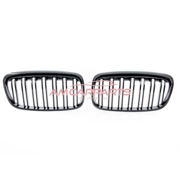 Upgrade Design Kühlergrill / Sportgrill passend für BMW 2er F45 Vor-Facelift 14-18 Hochglanz schwarz
