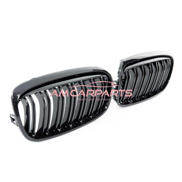 Upgrade Design Kühlergrill / Sportgrill passend für BMW 2er F45 Vor-Facelift 14-18 Hochglanz schwarz