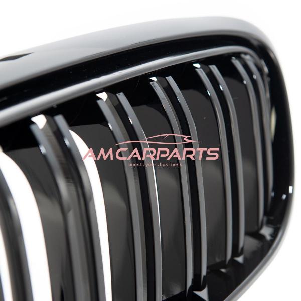 Upgrade Design Kühlergrill / Sportgrill passend für BMW 2er F45 Vor-Facelift 14-18 Hochglanz schwarz