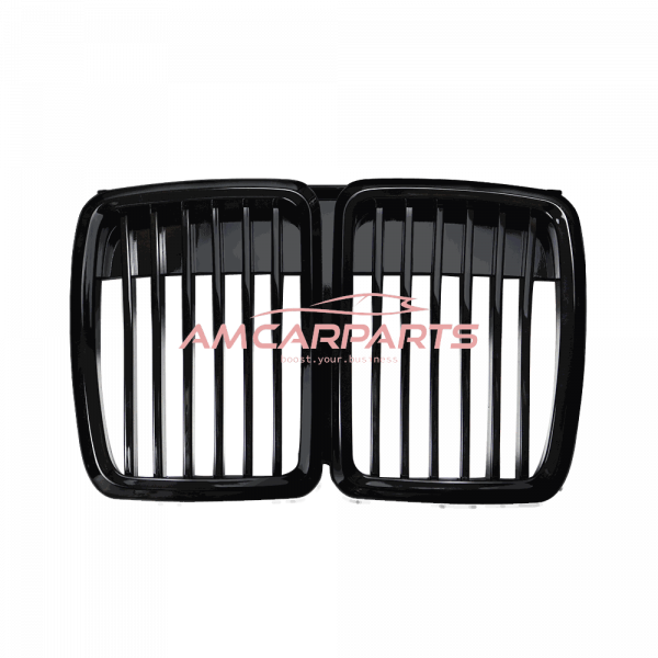 Upgrade Design Kühlergrill / Sportgrill passend für BMW 3er E30 87-94 Hochglanz schwarz