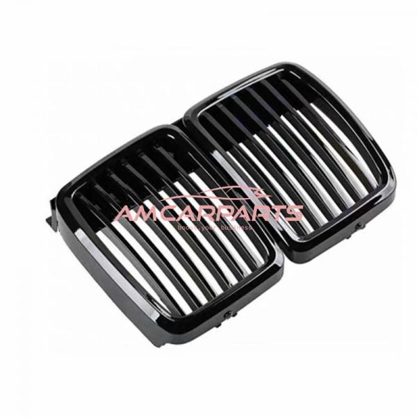 Upgrade Design Kühlergrill / Sportgrill passend für BMW 3er E30 87-94 Hochglanz schwarz