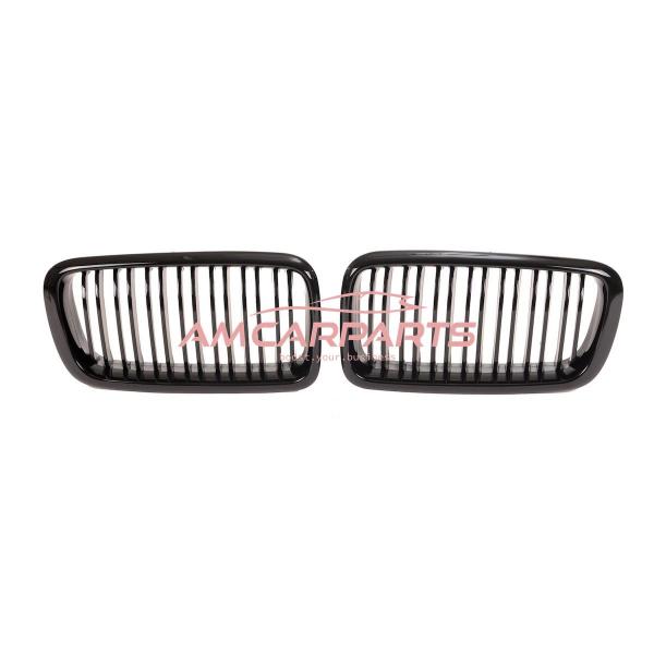 Upgrade Design Kühlergrill / Sportgrill passend für BMW 7er E38 94-01 Hochglanz schwarz