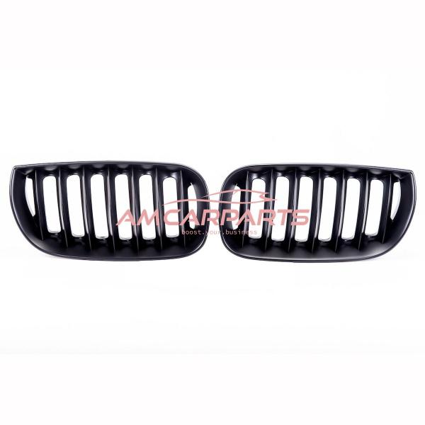 Upgrade Design Kühlergrill / Sportgrill passend für BMW X3 E83 Vor-Facelift 03-06 Matt schwarz