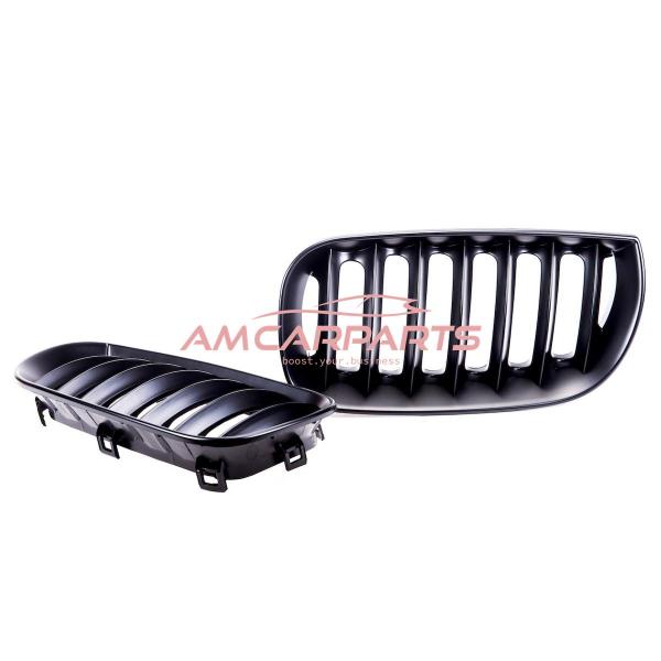Upgrade Design Kühlergrill / Sportgrill passend für BMW X3 E83 Vor-Facelift 03-06 Matt schwarz