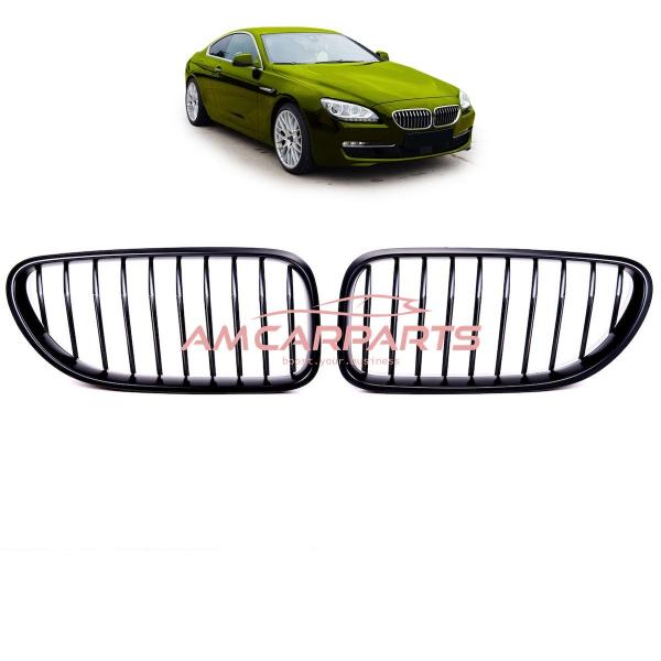 Upgrade Design Kühlergrill / Sportgrill passend für BMW 6er F12 / F13 / F06 11-18 Matt schwarz