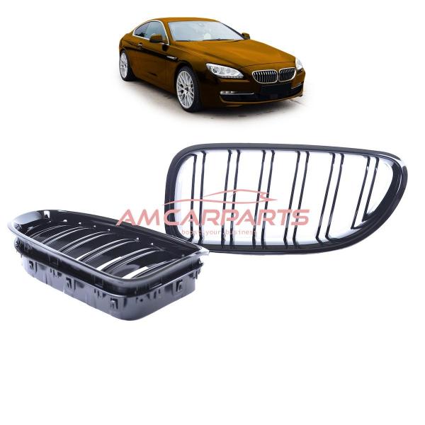 Upgrade Design Kühlergrill / Sportgrill passend für BMW 6er F12 / F13 / F06 11-18 Hochglanz schwarz