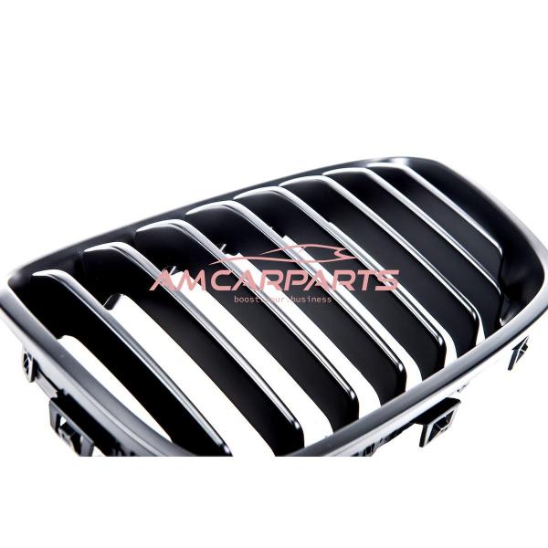Upgrade Design Kühlergrill / Sportgrill passend für BMW 1er F20 / F21 Vor-Facelift 11-15 Matt schwarz
