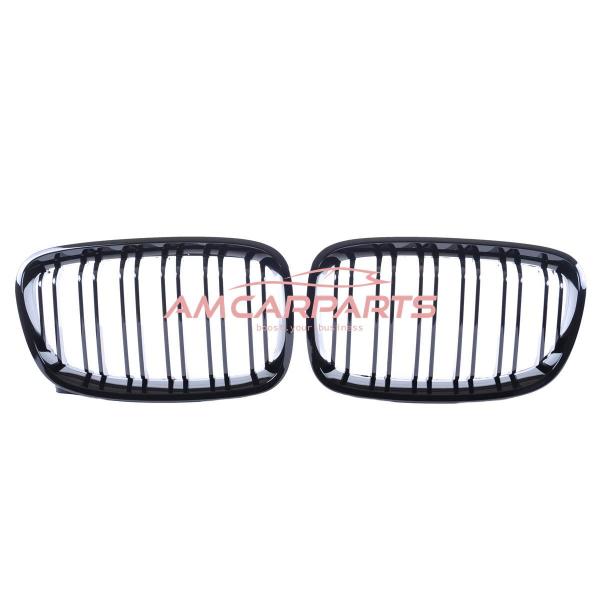 Upgrade Design Kühlergrill / Sportgrill passend für BMW 1er F20 / F21 Vor-Facelift 11-15 Hochglanz schwarz
