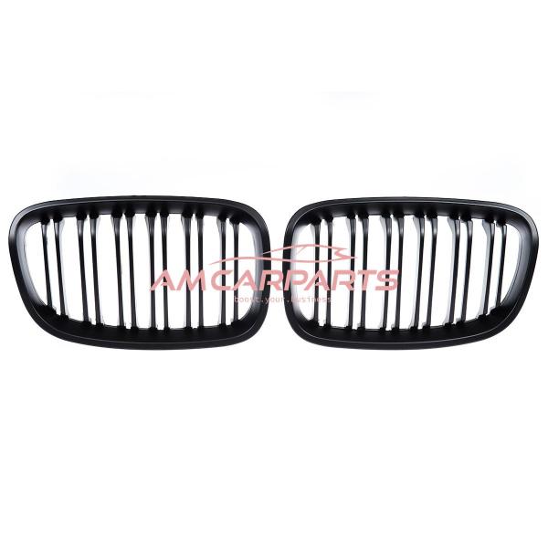 Upgrade Design Kühlergrill / Sportgrill passend für BMW 1er F20 / F21 Vor-Facelift 11-15 Matt schwarz