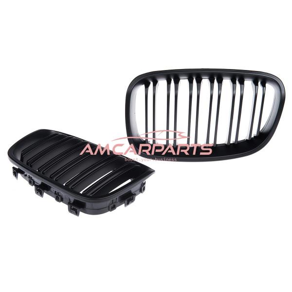 Upgrade Design Kühlergrill / Sportgrill passend für BMW 1er F20 / F21 Vor-Facelift 11-15 Matt schwarz