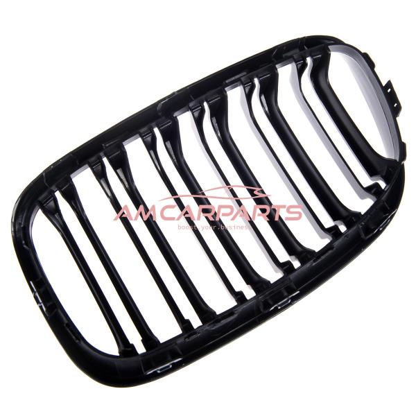 Upgrade Design Kühlergrill / Sportgrill passend für BMW 1er F20 / F21 Vor-Facelift 11-15 Matt schwarz