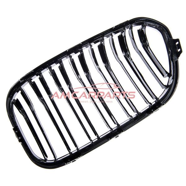Upgrade Design Kühlergrill / Sportgrill passend für BMW 1er F20 / F21 Facelift 15-19 Hochglanz schwarz
