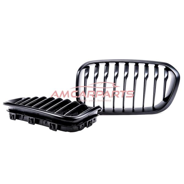 Upgrade Design Kühlergrill / Sportgrill passend für BMW 1er F20 / F21 Facelift 15-19 Matt schwarz