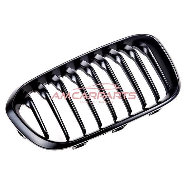 Upgrade Design Kühlergrill / Sportgrill passend für BMW 1er F20 / F21 Facelift 15-19 Matt schwarz