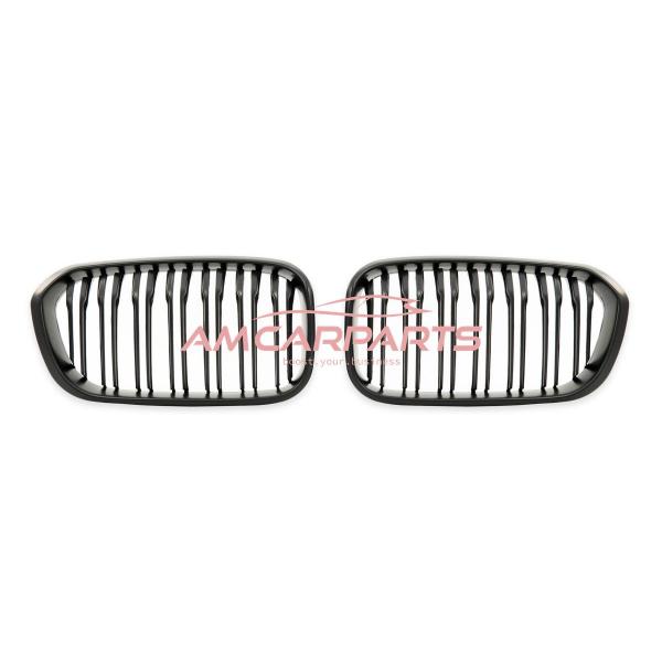 Upgrade Design Kühlergrill / Sportgrill passend für BMW 1er F20 / F21 Facelift 15-19 Matt schwarz