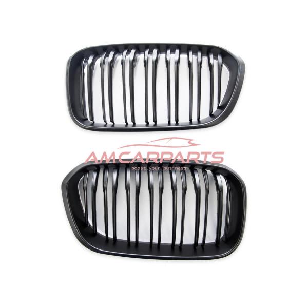 Upgrade Design Kühlergrill / Sportgrill passend für BMW 1er F20 / F21 Facelift 15-19 Matt schwarz