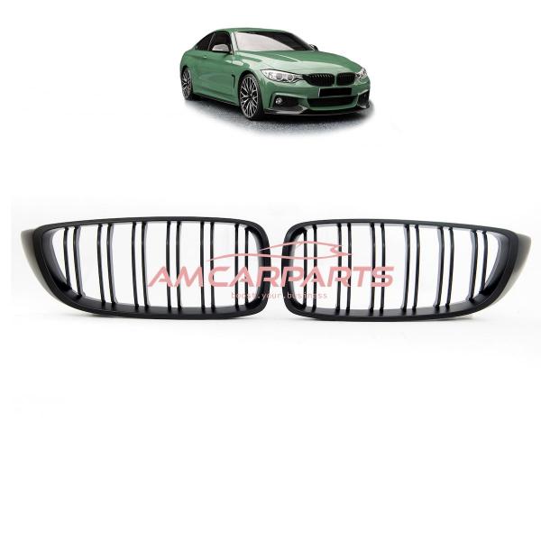 Upgrade Design Kühlergrill / Sportgrill passend für BMW 4er F32 / F33 / F36 13-21 Matt schwarz