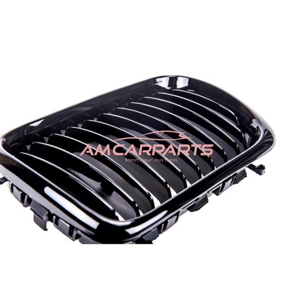 Upgrade Design Kühlergrill / Sportgrill passend für BMW 3er E36 Facelift 96-99 Hochglanz schwarz