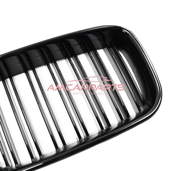 Upgrade Design Kühlergrill / Sportgrill passend für BMW 3er E36 91-96 Hochglanz schwarz