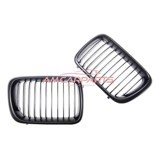 Upgrade Design Kühlergrill / Sportgrill passend für BMW 3er E36 Facelift 96-99 Matt schwarz