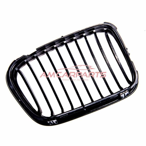 Upgrade Design Kühlergrill / Sportgrill passend für BMW 3er E46 Vor-Facelift 98-01 Hochglanz schwarz