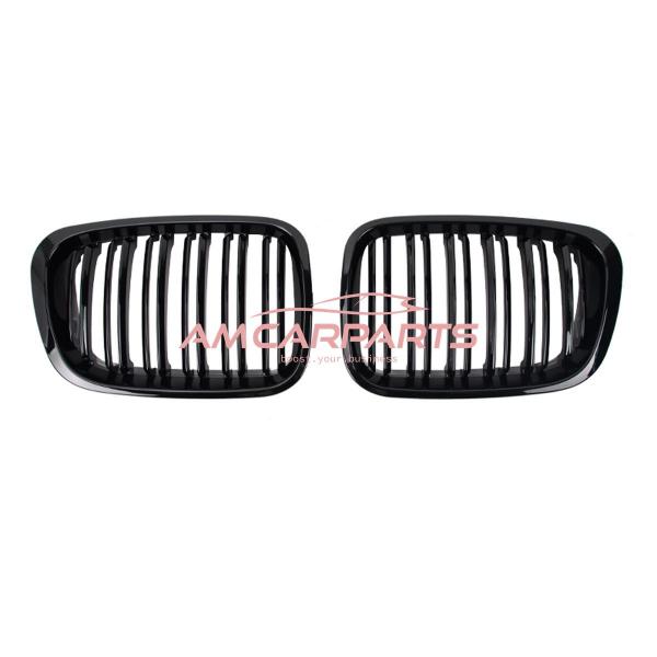 Upgrade Design Kühlergrill / Sportgrill passend für BMW 3er E46 Vor-Facelift 98-01 Hochglanz schwarz