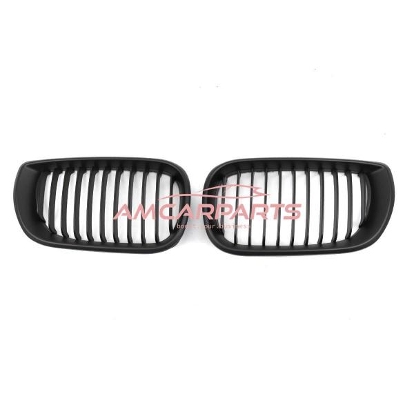 Upgrade Design Kühlergrill / Sportgrill passend für BMW 3er E46 Facelift Limousine/Touring 01-05 Matt schwarz