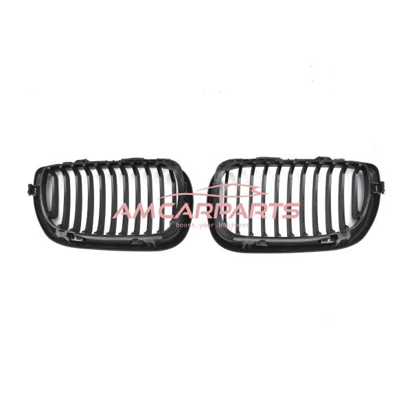 Upgrade Design Kühlergrill / Sportgrill passend für BMW 3er E46 Facelift Limousine/Touring 01-05 Matt schwarz