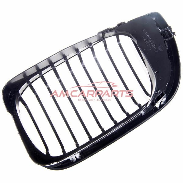 Upgrade Design Kühlergrill / Sportgrill passend für BMW 3er E46 Facelift Limousine/Touring 01-05 Hochglanz schwarz