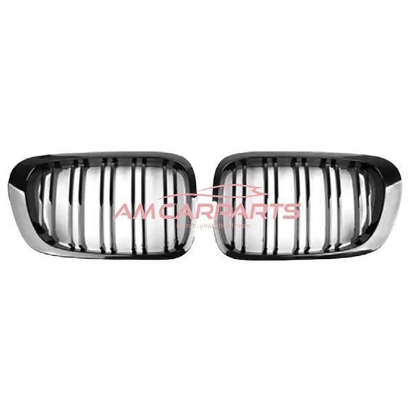 Upgrade Design Kühlergrill / Sportgrill passend für BMW 3er E46 99-03 Hochglanz schwarz