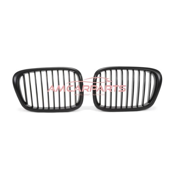 Upgrade Design Kühlergrill / Sportgrill passend für BMW 5er E39 95-03 Matt schwarz