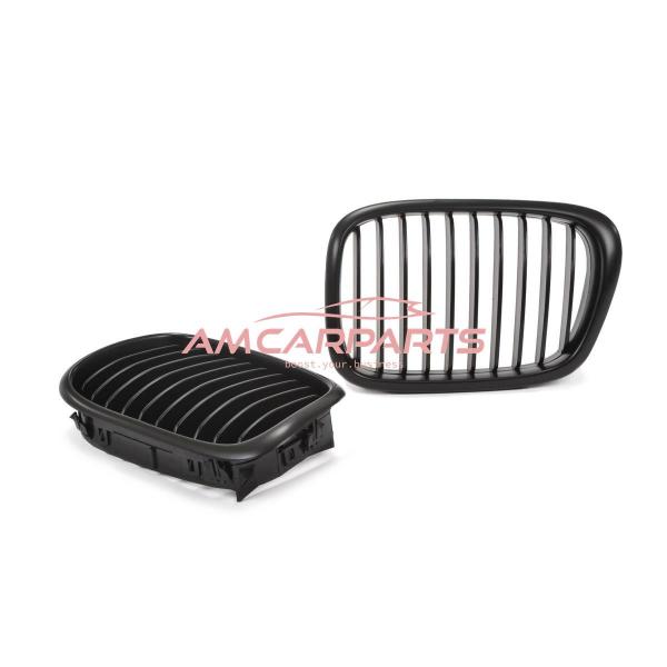 Upgrade Design Kühlergrill / Sportgrill passend für BMW 5er E39 95-03 Matt schwarz