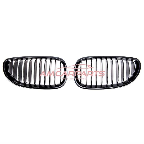 Upgrade Design Kühlergrill / Sportgrill passend für BMW 5er E60 / E61 03-10 Hochglanz schwarz