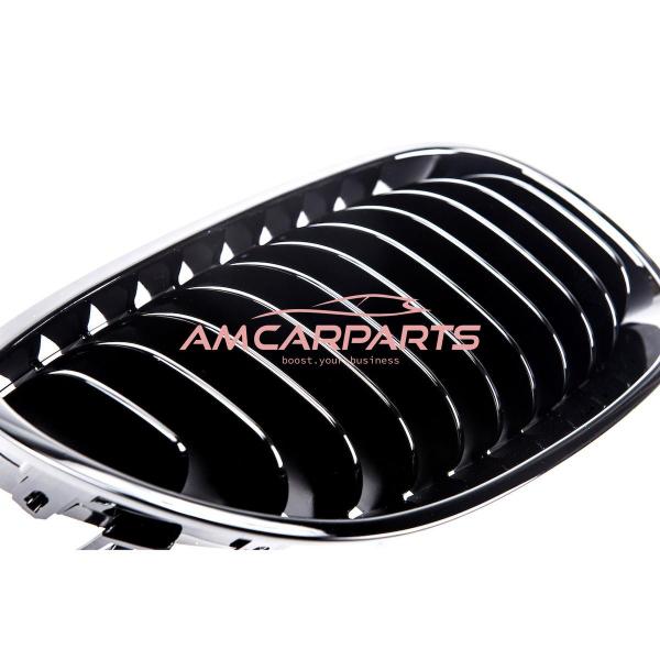 Upgrade Design Kühlergrill / Sportgrill passend für BMW 5er E60 / E61 03-10 Hochglanz schwarz