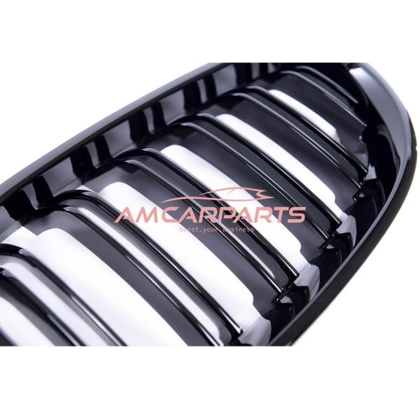 Upgrade Design Kühlergrill / Sportgrill passend für BMW 5er E60 / E61 03-10 Hochglanz schwarz