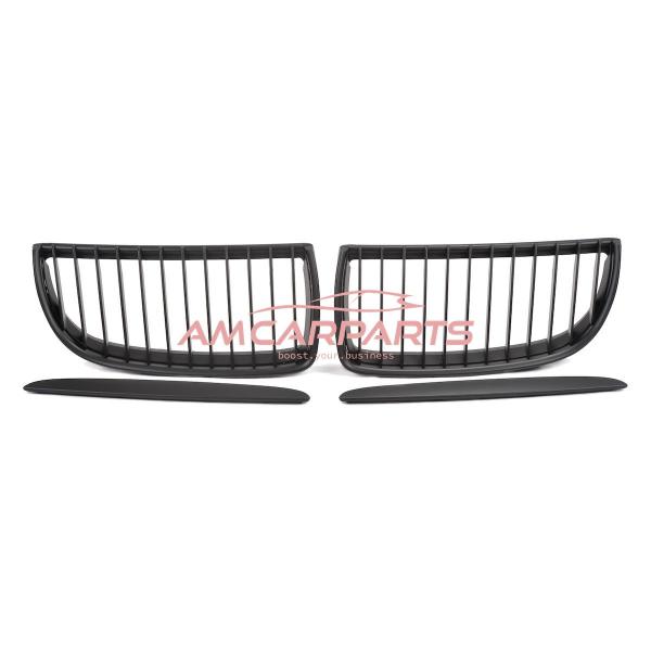 Upgrade Design Kühlergrill / Sportgrill passend für BMW 3er E90 / E91 Vor-Facelift 05-08 Matt schwarz