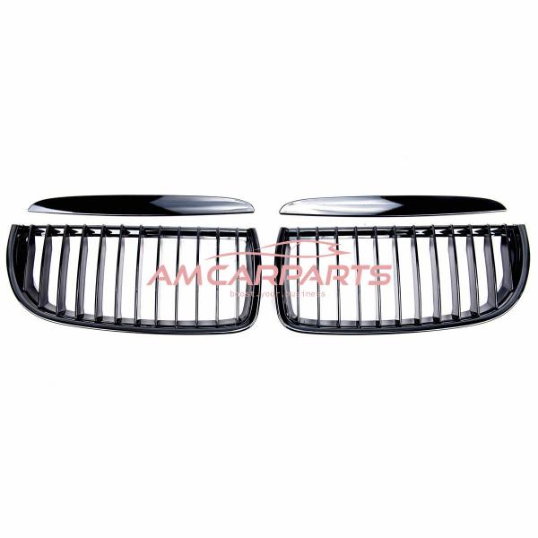 Upgrade Design Kühlergrill / Sportgrill passend für BMW 3er E90 / E91 05-08 Hochglanz schwarz